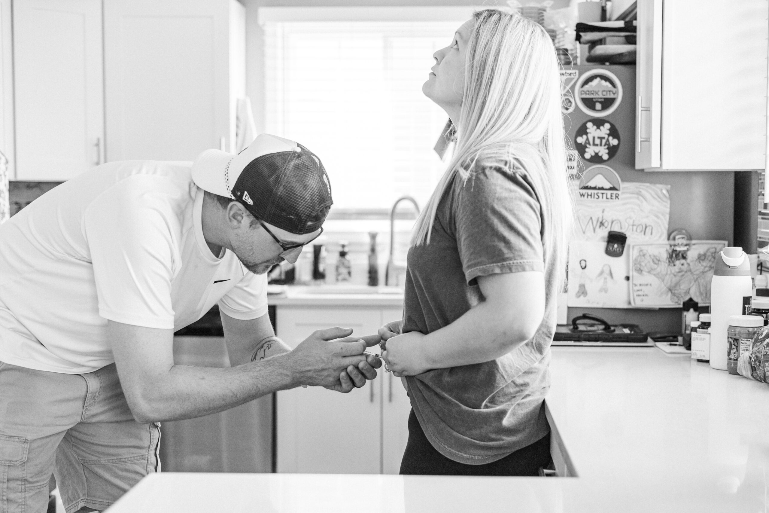 Mike administers IVF treatment to Nicole